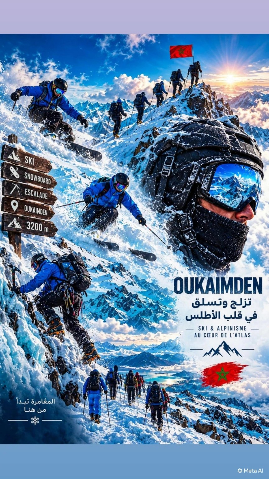 منظر ثلجي للتزلج والتسلق في أوكايمدن